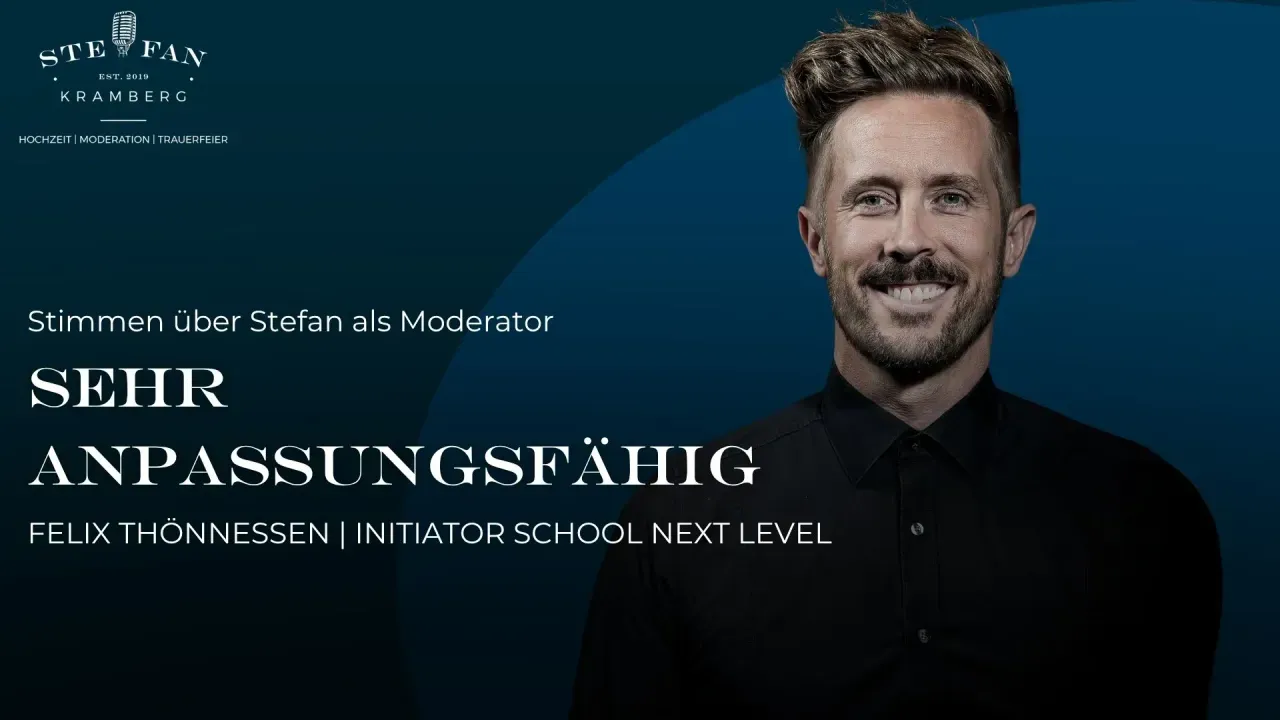 Video-Testimonial Felix Thönnessen über Stefan Kramberg als Moderator