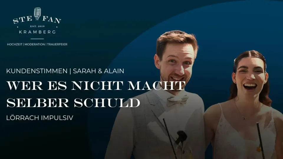 Video-Testimonial Sarah & Alain – Freie Trauung · Lörrach Zirkuszelt · 2025